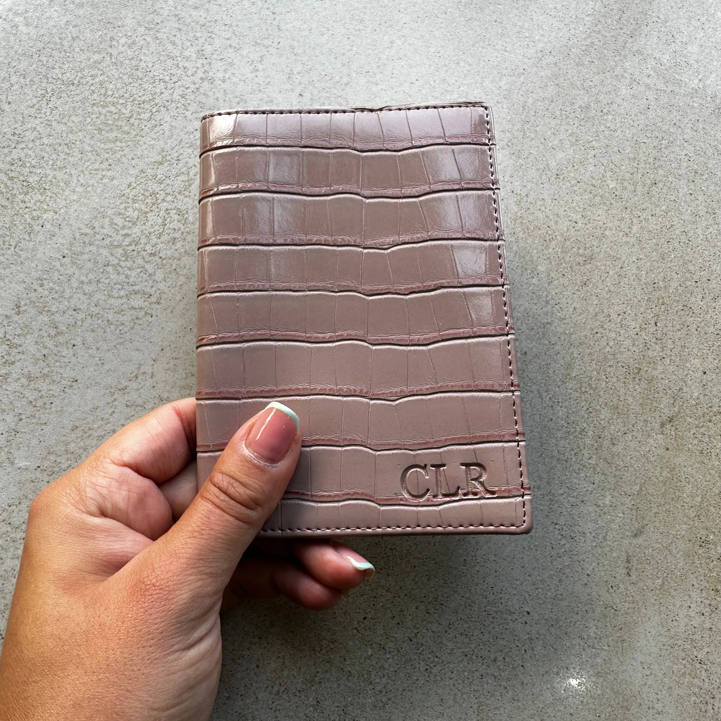 Personalised Leather Passport Holder