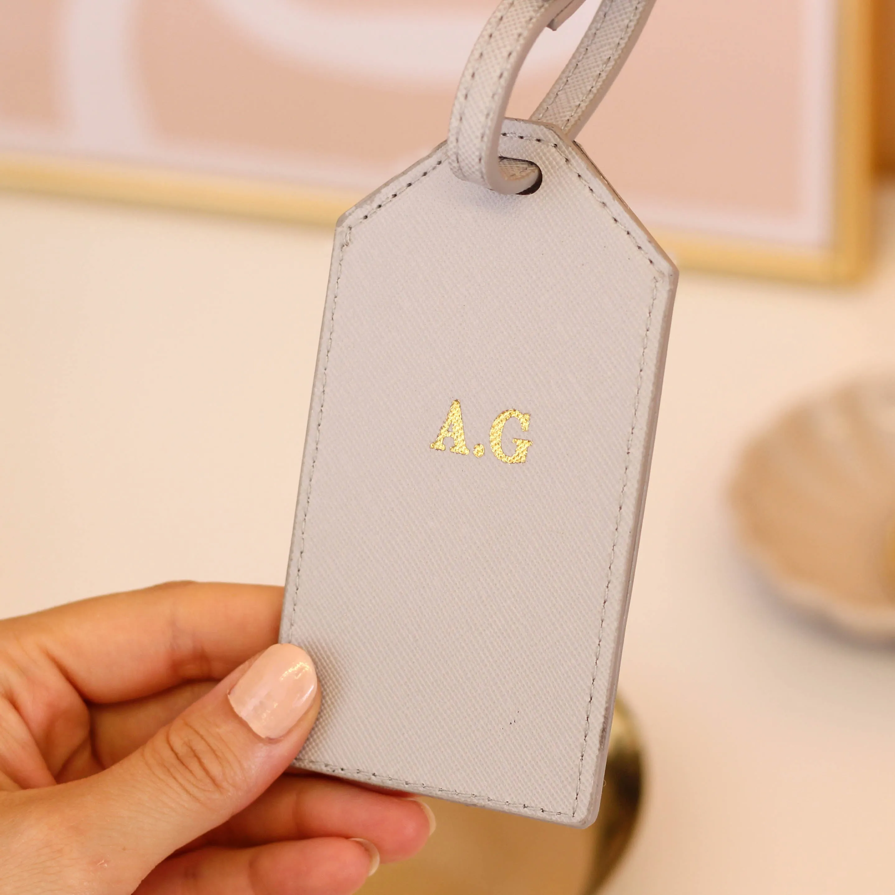 Personalised Passport Holder And Luggage Tag Gift For Holiday Travels