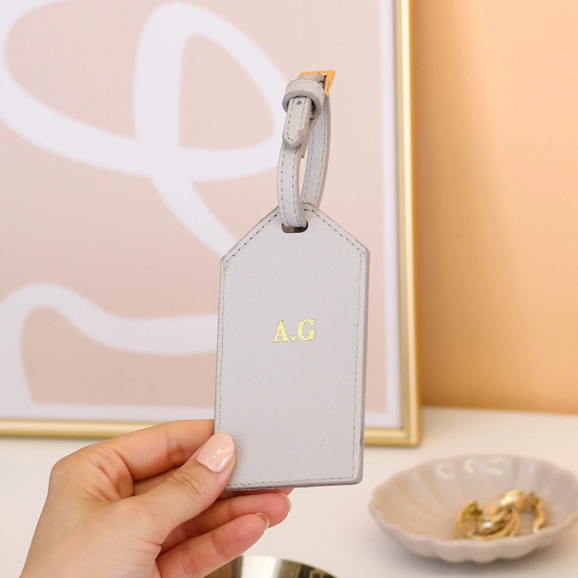 Personalised Passport Holder And Luggage Tag Gift For Holiday Travels