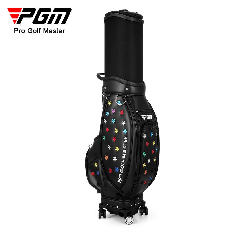 PGM QB138 korea style custom tour golf bag white golf bag with wheels