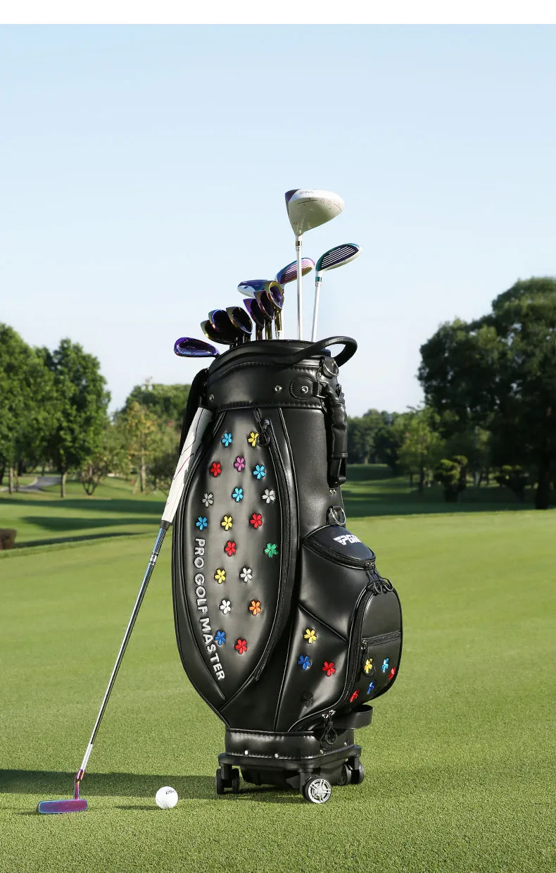 PGM QB138 korea style custom tour golf bag white golf bag with wheels