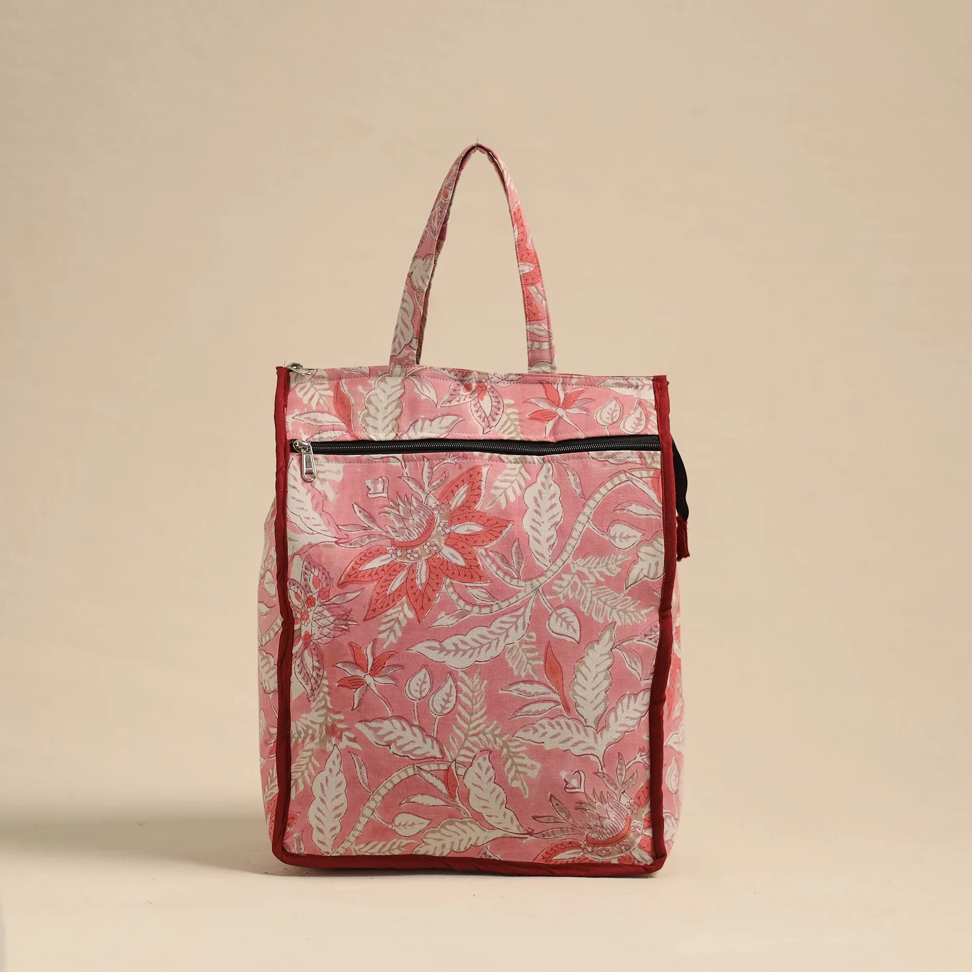 Pink - Eco-Friendly Handmade Cotton Handbag for Women 22