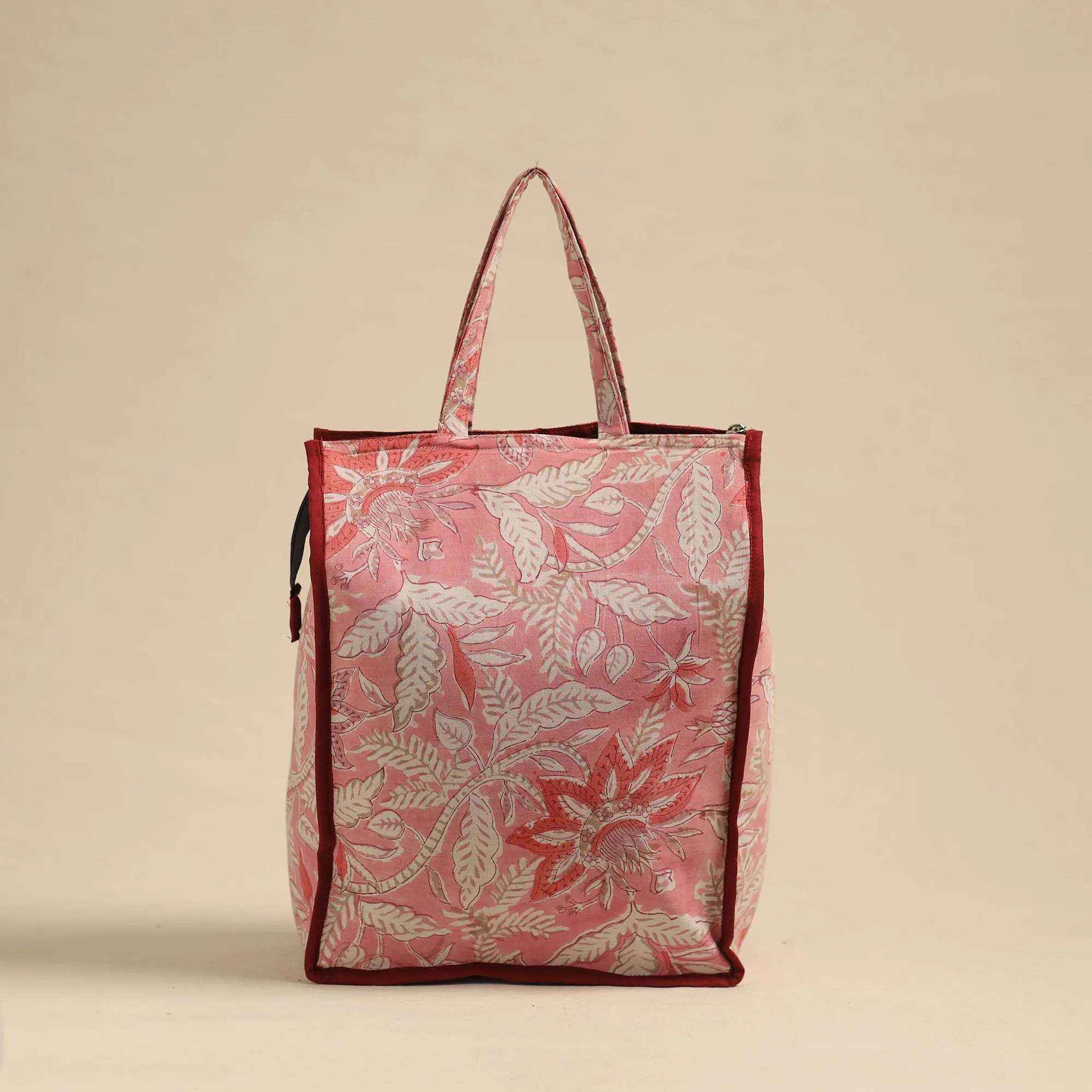 Pink - Eco-Friendly Handmade Cotton Handbag for Women 22