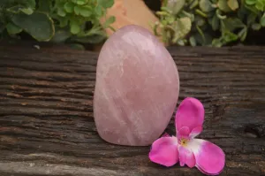 Polished Gemmy Pink Rose Quartz Standing Free Form x 1 From Ambatondrazaka, Madagascar