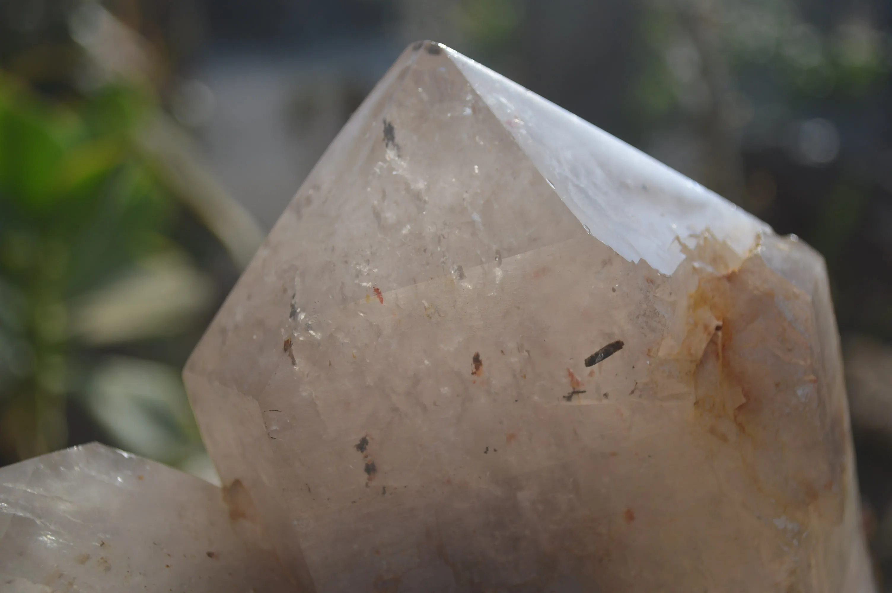 Polished Large Twin Quartz Crystal x 1 From Angola