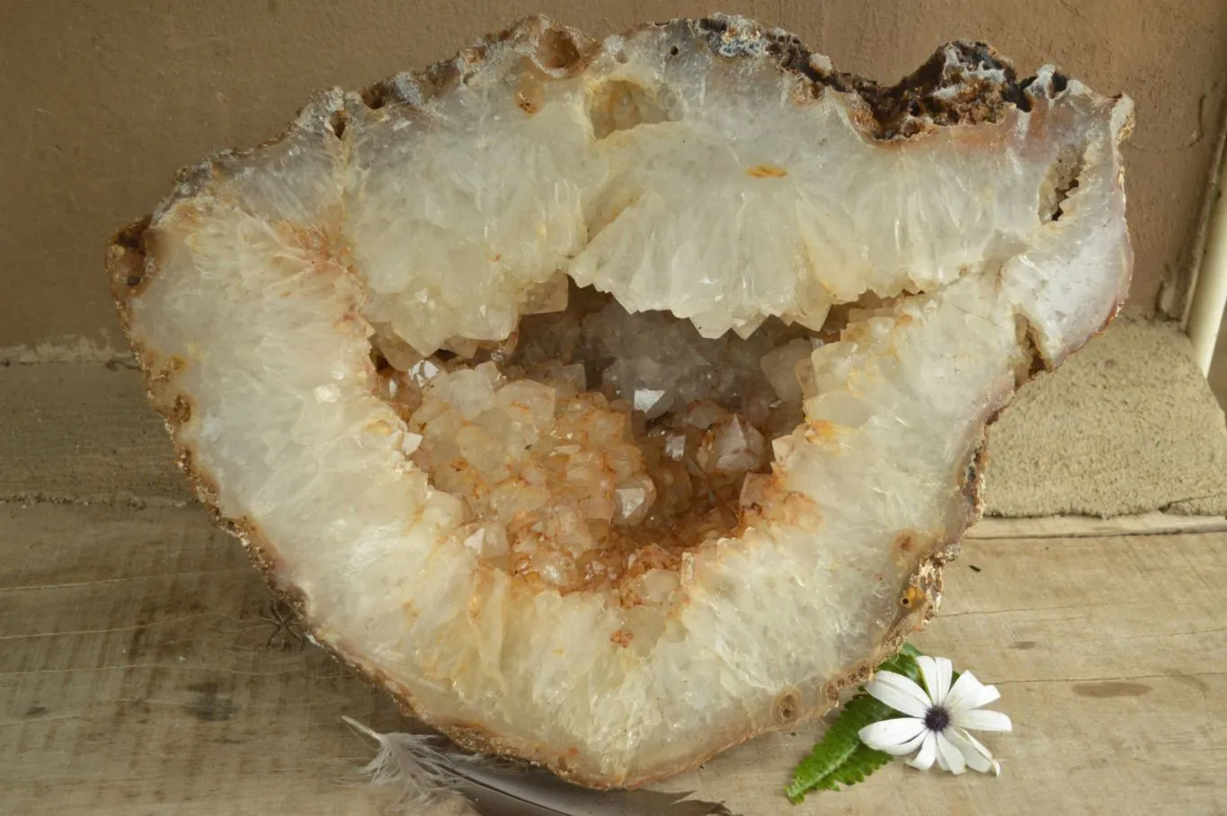 Polished XL Agate Geode Display Piece x 1 From Maintirano, Madagascar