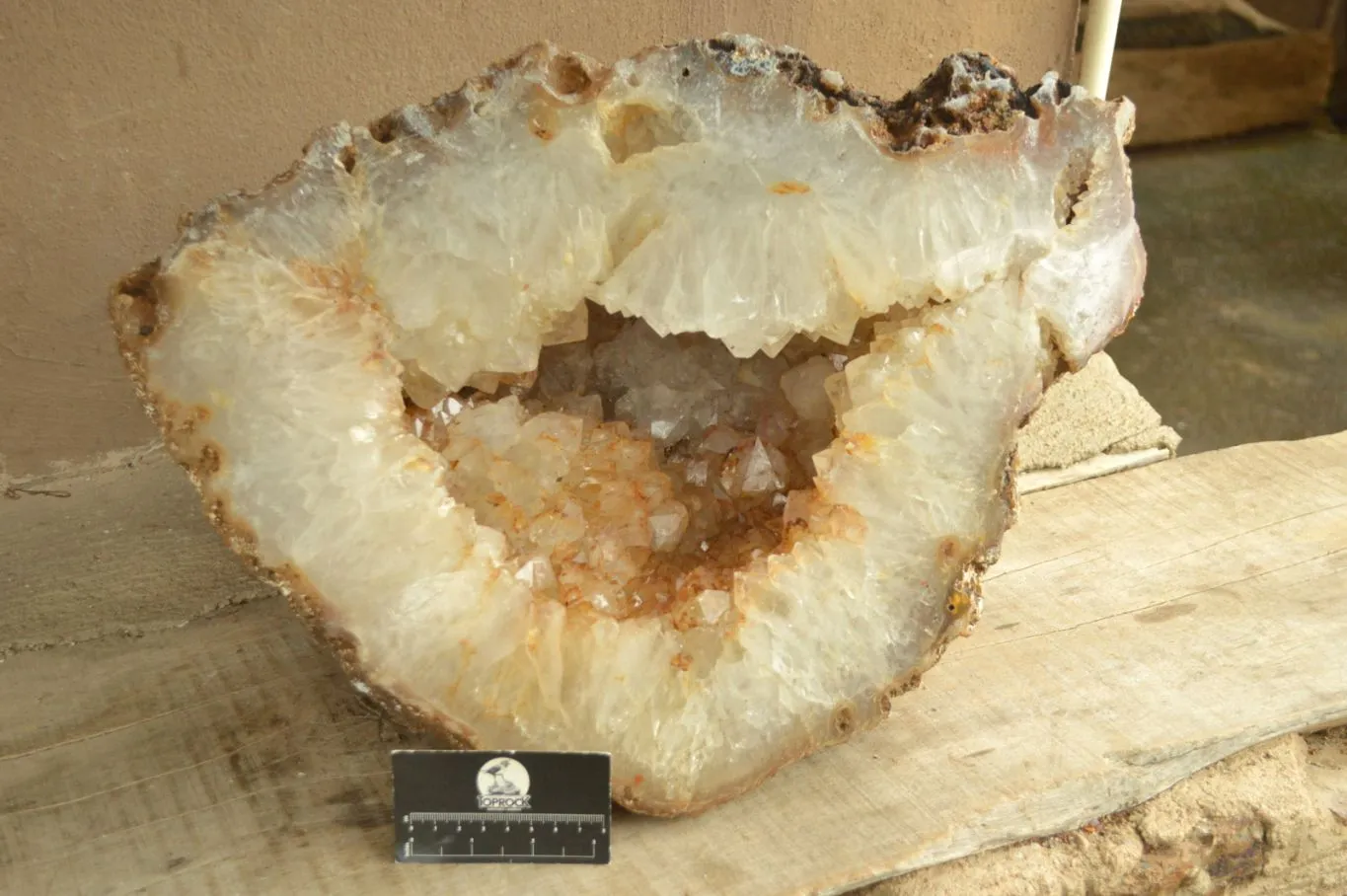 Polished XL Agate Geode Display Piece x 1 From Maintirano, Madagascar