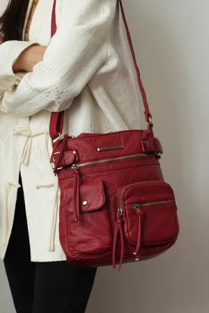 Premium Style Vegan Leather Crossbody Bag