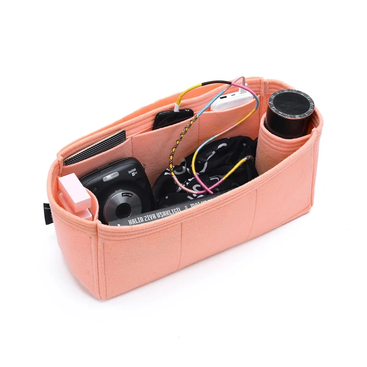 Purse Organizer Insert for Balenciaga Classic City Medium, Bag Organizer with Single Bottle Holder