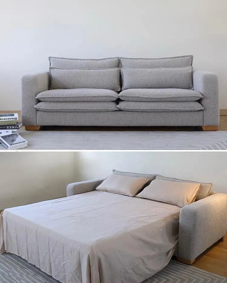 Rae Boucle Foldable Sofa Bed
