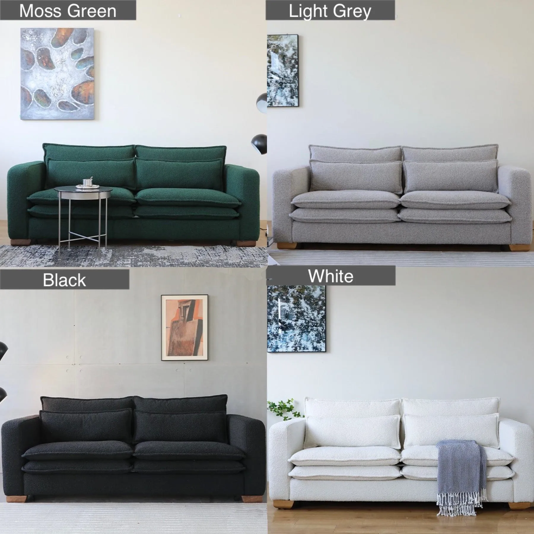 Rae Boucle Foldable Sofa Bed
