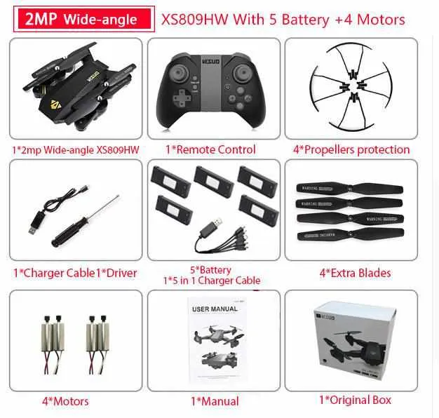 RC Mini Foldable Selfie Drone with Wifi