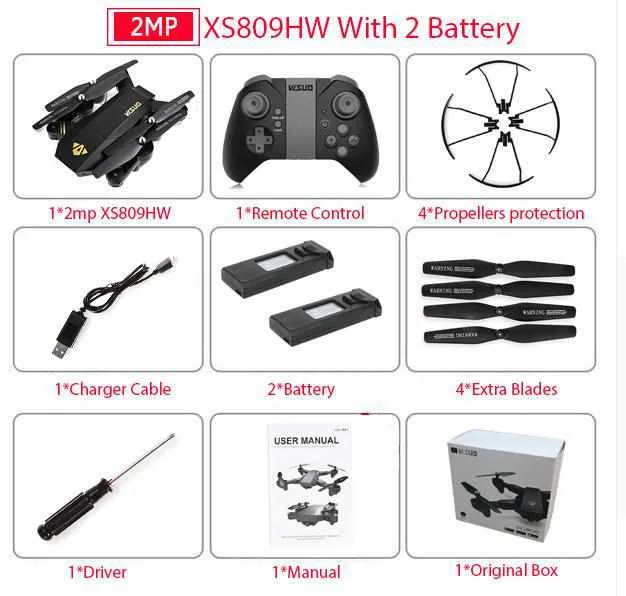 RC Mini Foldable Selfie Drone with Wifi