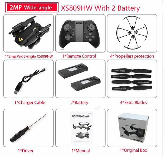 RC Mini Foldable Selfie Drone with Wifi