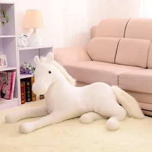 Realistic 3D Horse Stuffed Kawaii Animal Pillow Plushies - Available in 4 Colors