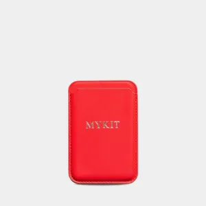 Red MagSafe Personalized Card Holder