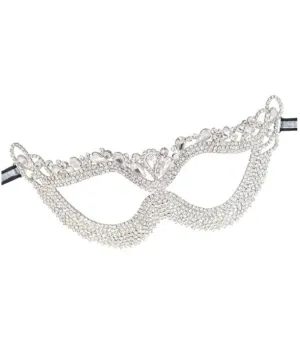 Rhinestone Butterfly Eye Mask in Silver