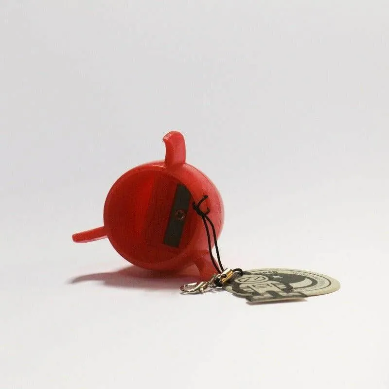 Rocket Pencil Sharpener with Keychain - Bamboo Material