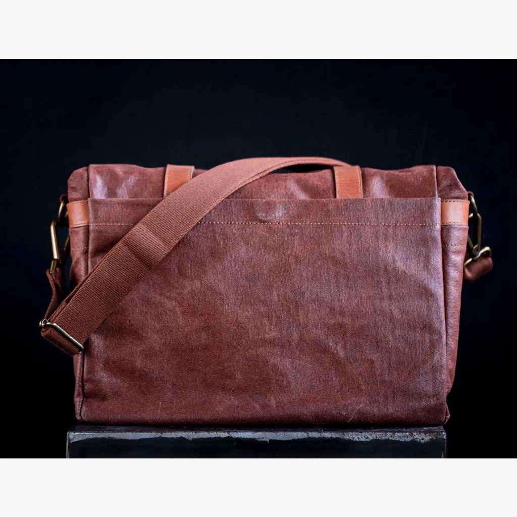 Roma Coffee Waxed Canvas Camera Bag