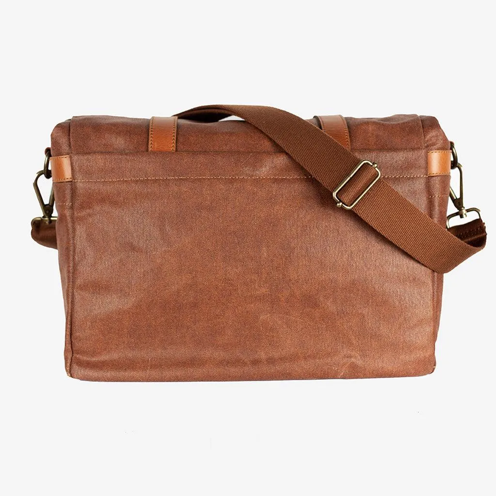 Roma Coffee Waxed Canvas Camera Bag