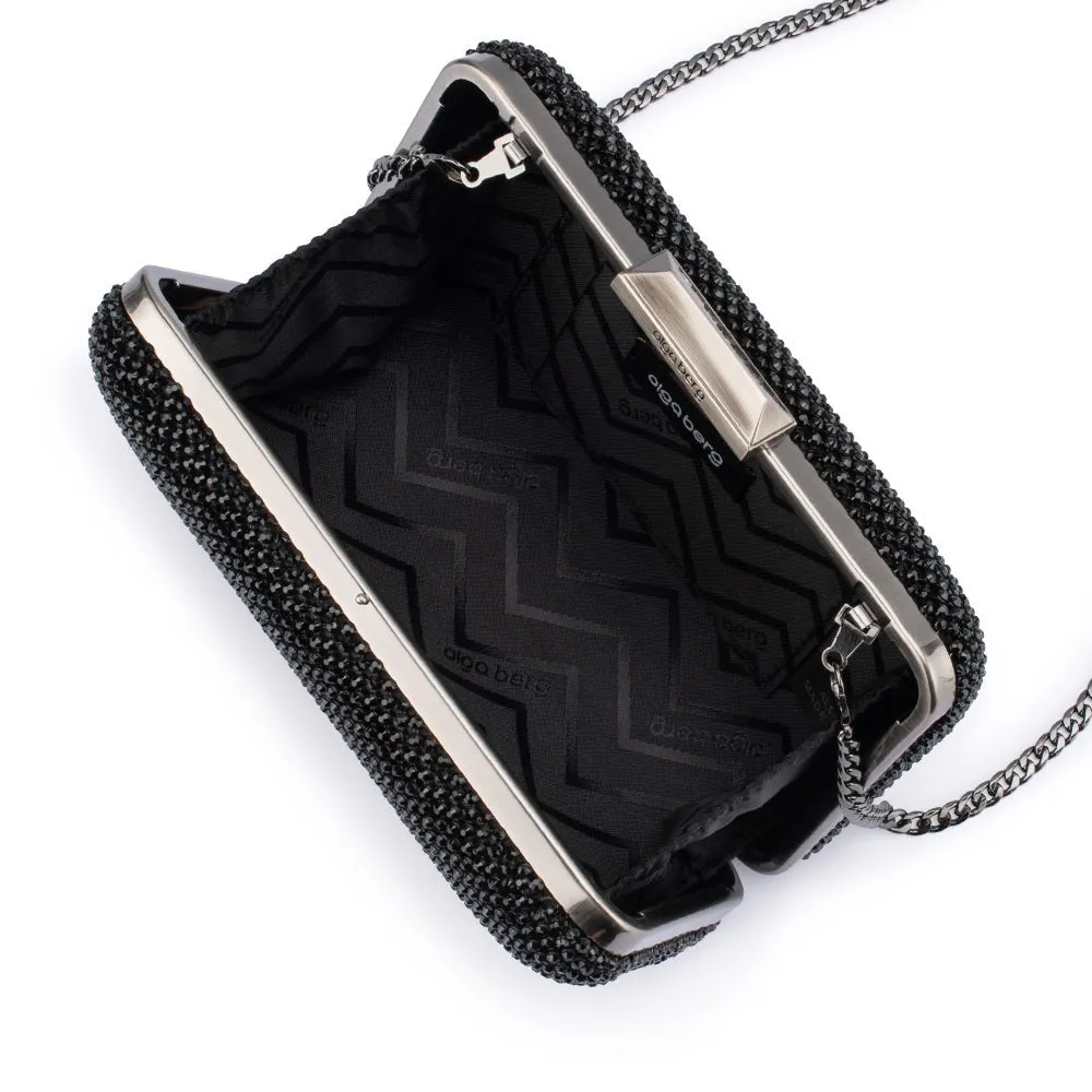RONNY Crystal Mesh Clutch