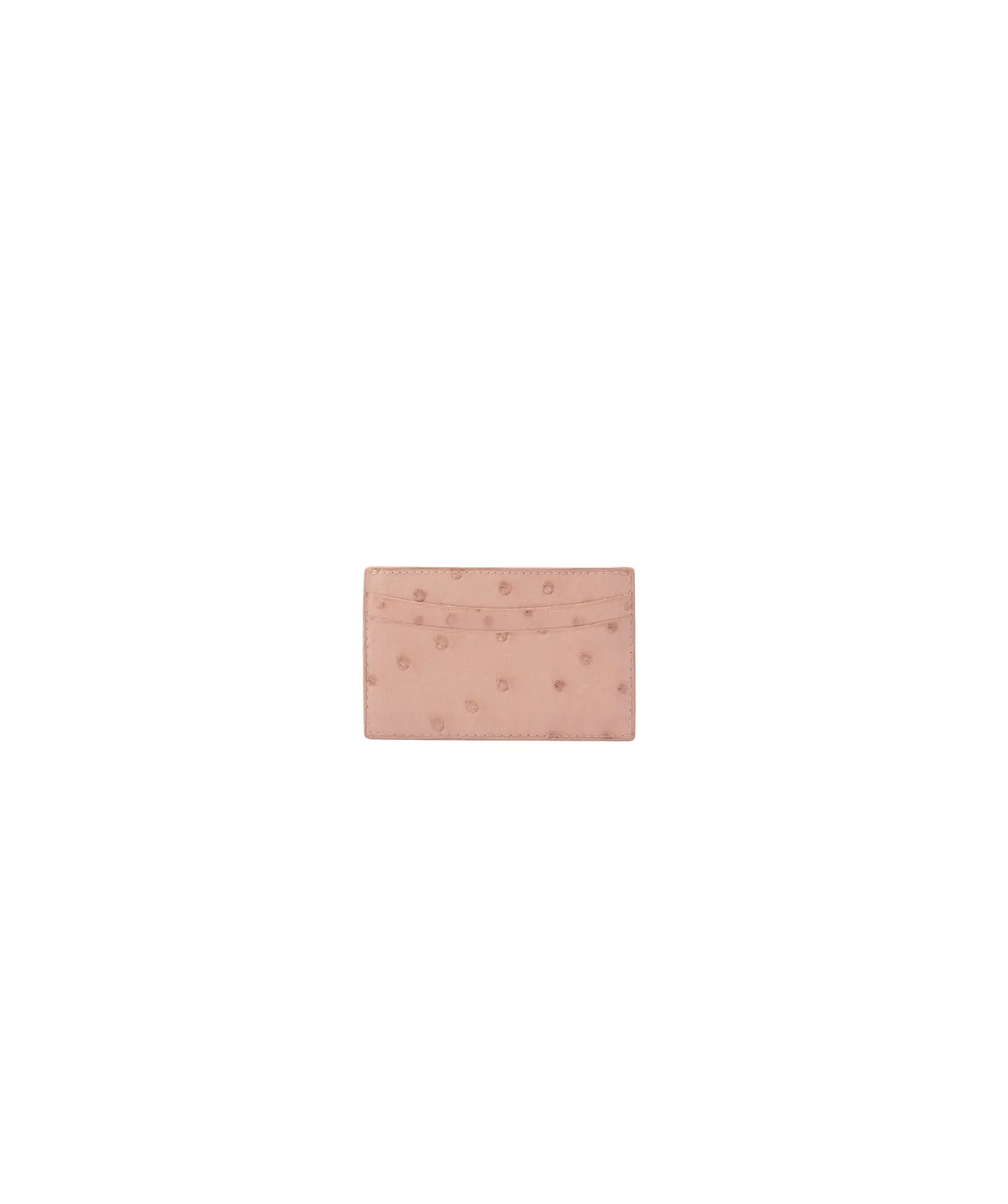 Rosa Pink Ostrich | Credit Card Holder