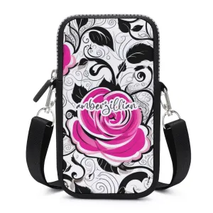Rosy Vines - Cell Phone Crossbody Pouch