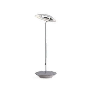 Royyo Chrome With Oxford Felt Modern LED Desk Lamp with USB Port