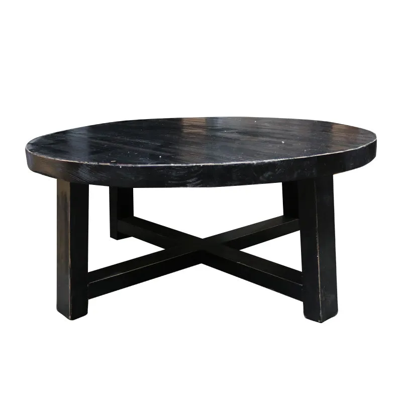 Russell Recycled Pine Country Black Coffee Table