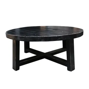 Russell Recycled Pine Country Black Coffee Table