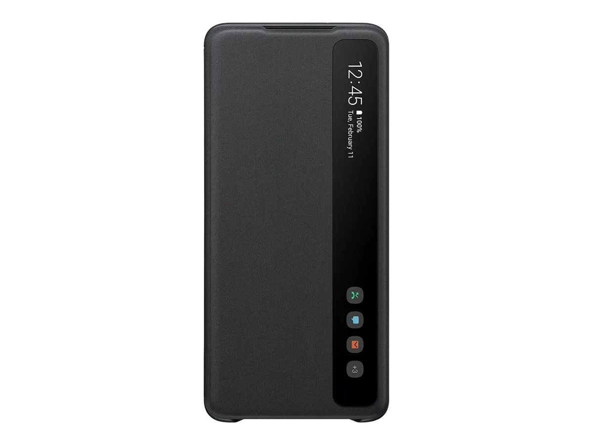 Samsung S-View Flip Cover Case for Samsung Galaxy S20  5G Smartphones - Black