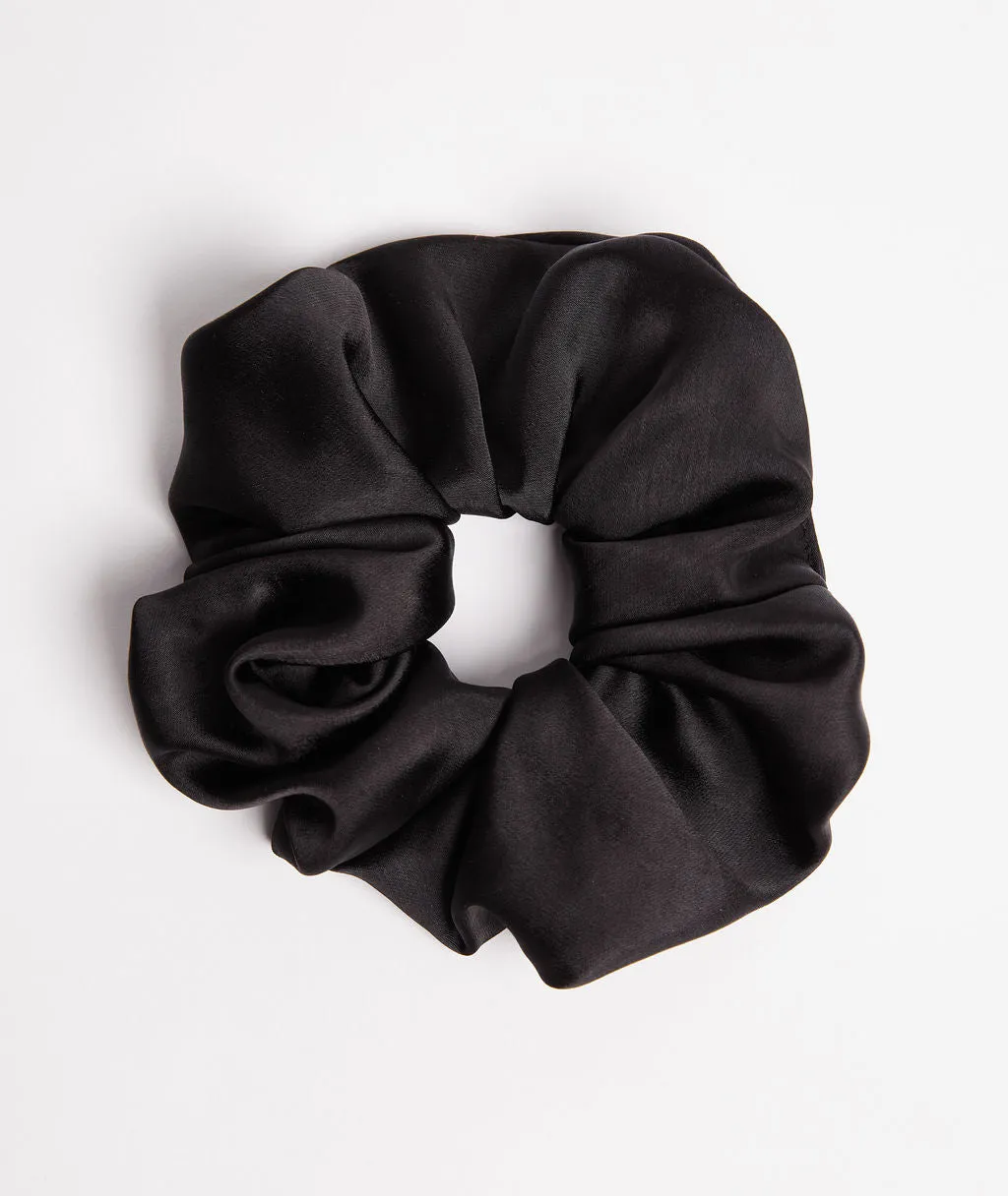 Satin Scrunchie - Black