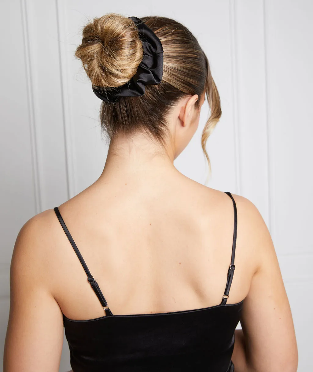 Satin Scrunchie - Black