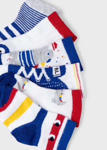 Set of 6 Socks - Klein