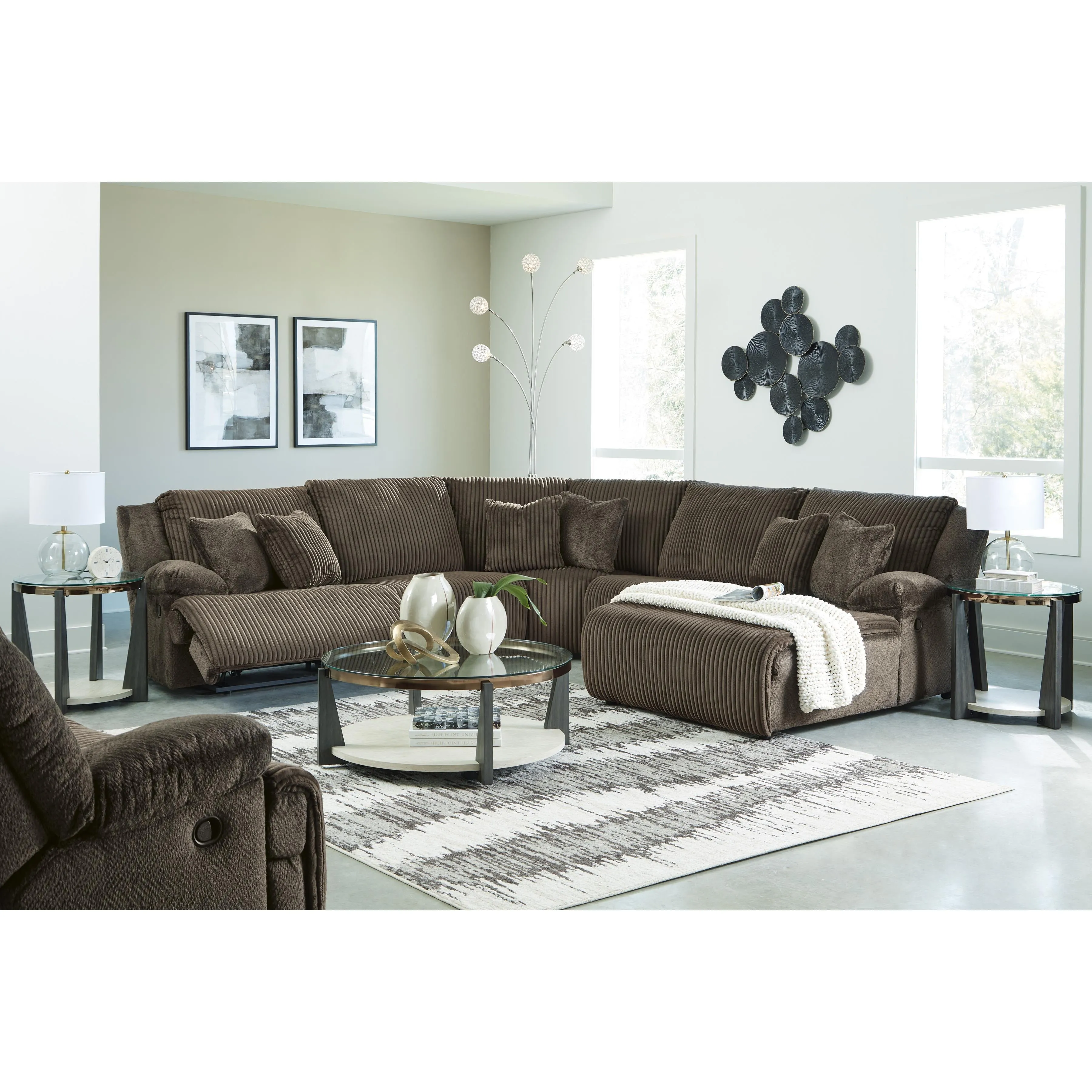 Signature Design by Ashley Top Tier Rocker Fabric Recliner 9270525C