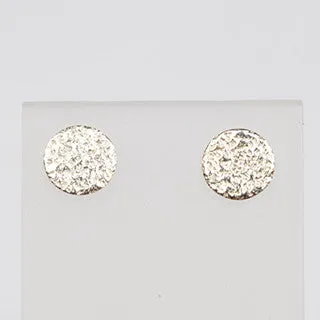 Silver glitter studs