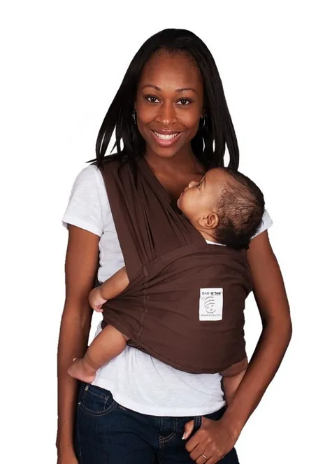 Solid Black Original Baby K'Tan Infant Carrier