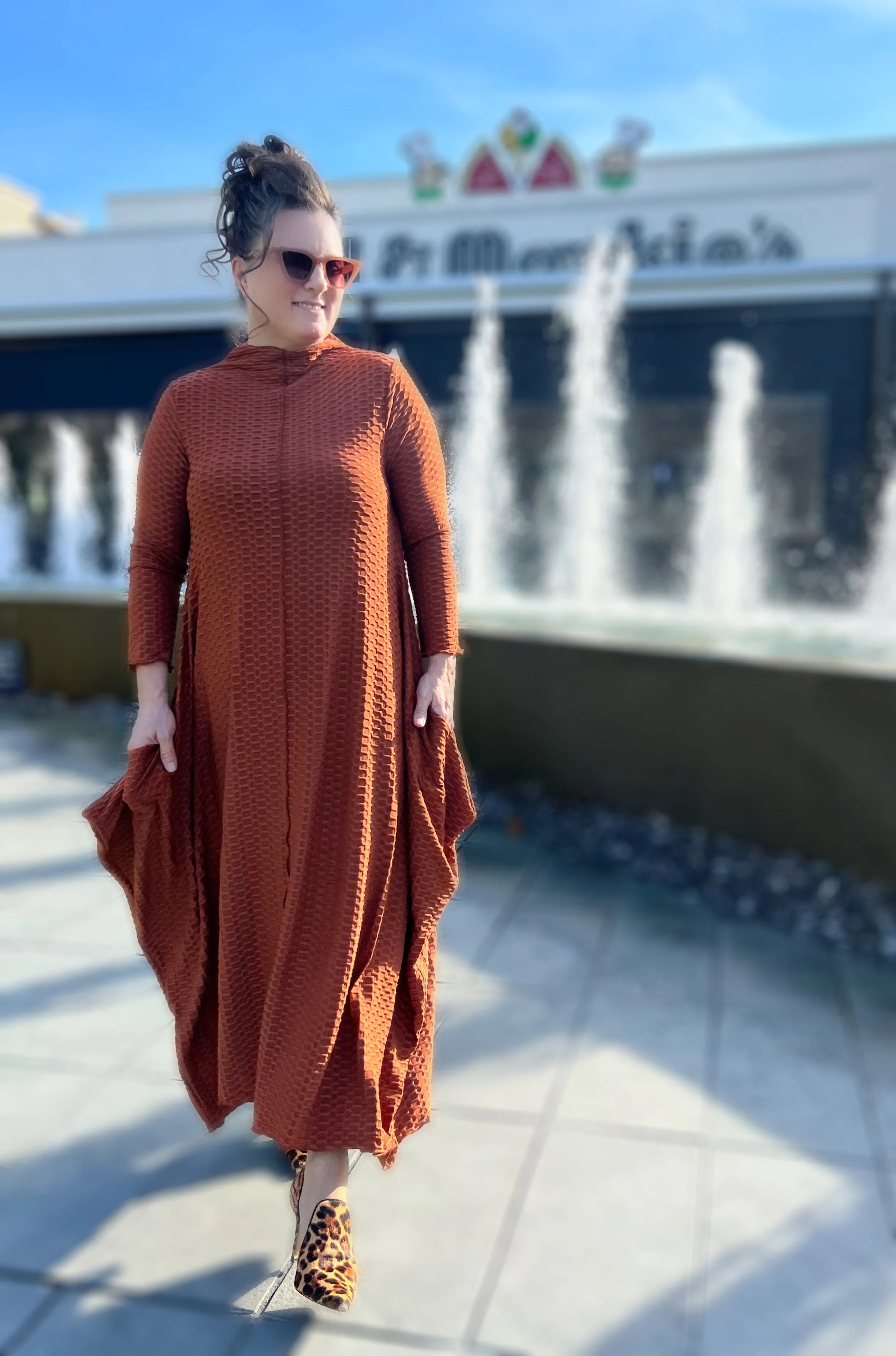 Staci Waffle Zip Dress