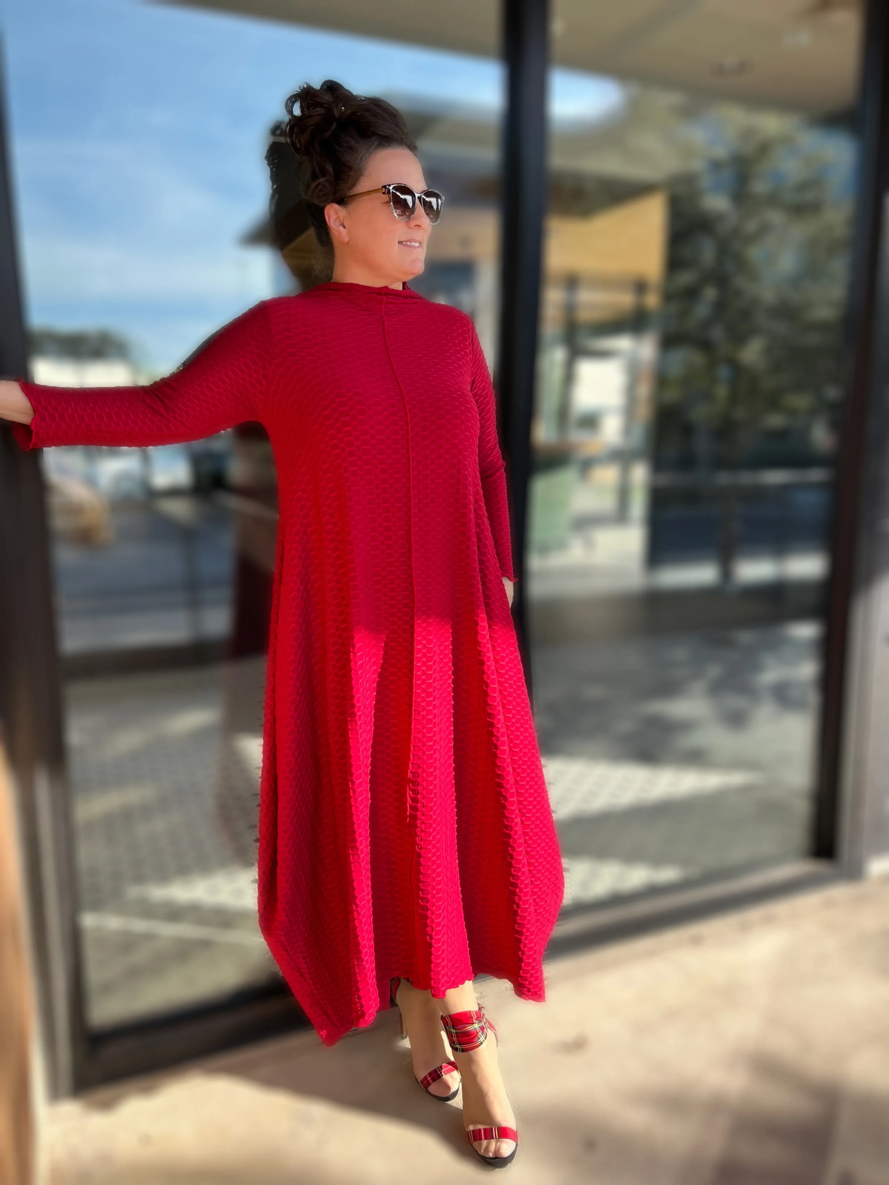 Staci Waffle Zip Dress