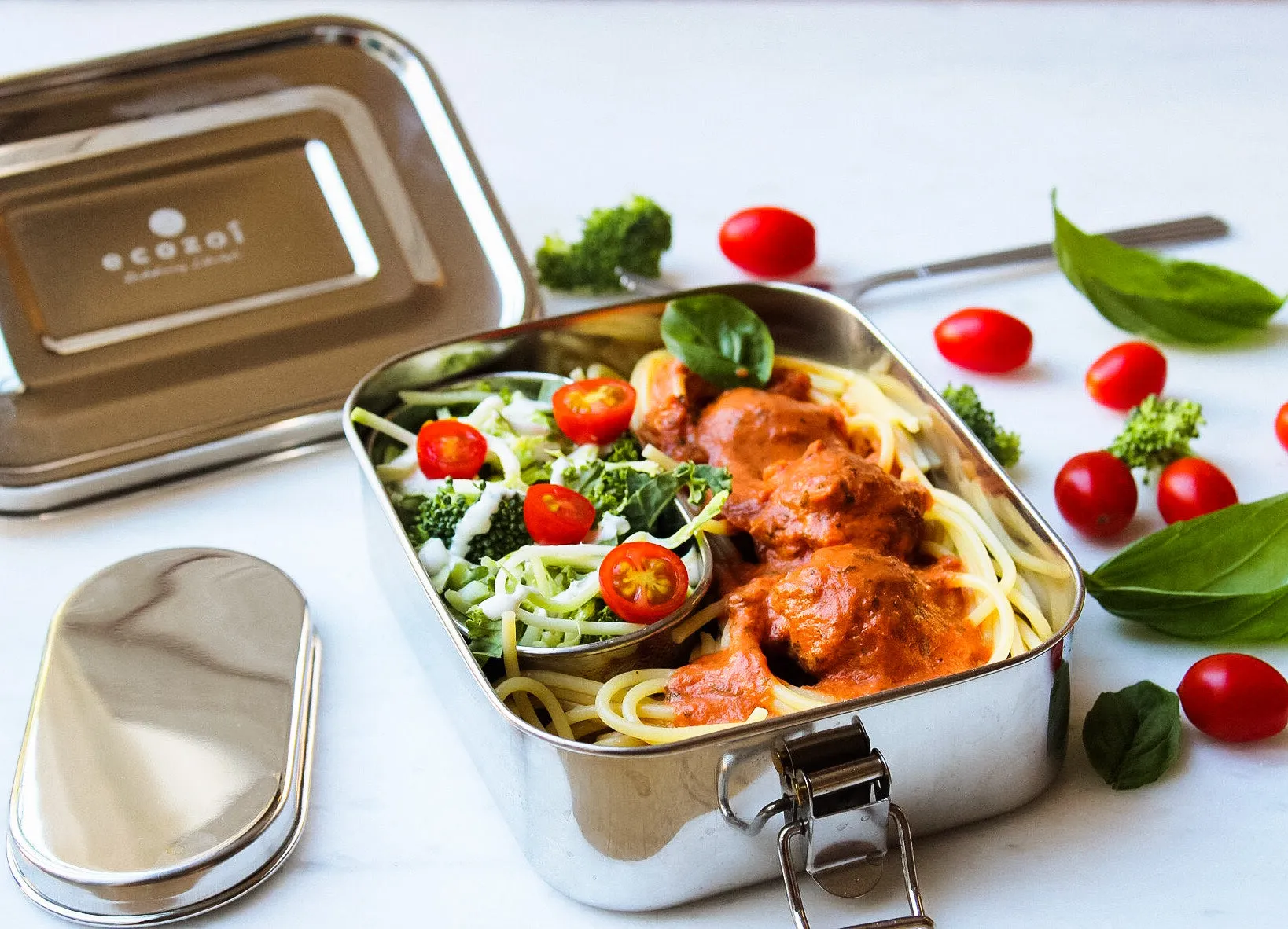 Stainless Steel Lunch Box, 1 Tier Leak Proof, 24 Oz