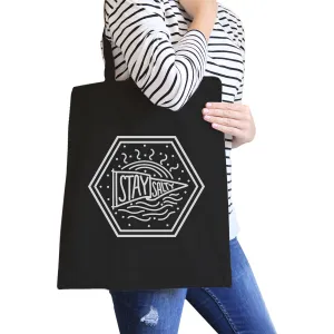 Stay Salty Beach Tote Bag Washable Reusable Cotton Canvas Tote Bag