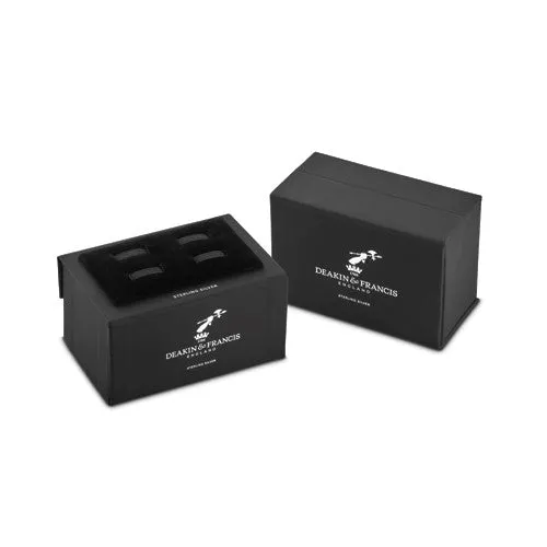 Sterling Silver Blue Golf Bag Cufflinks