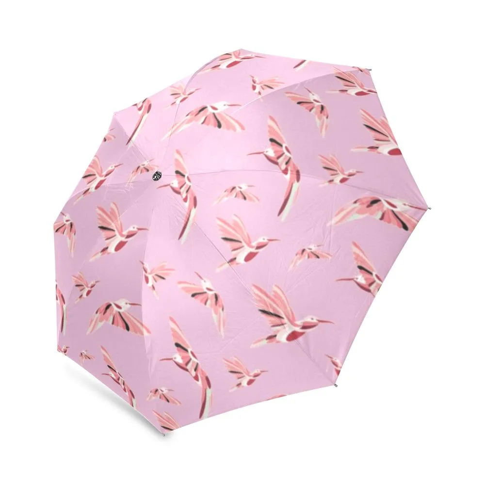 Strawberry Pink Foldable Umbrella