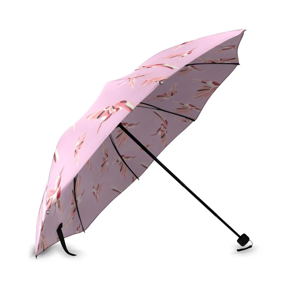 Strawberry Pink Foldable Umbrella