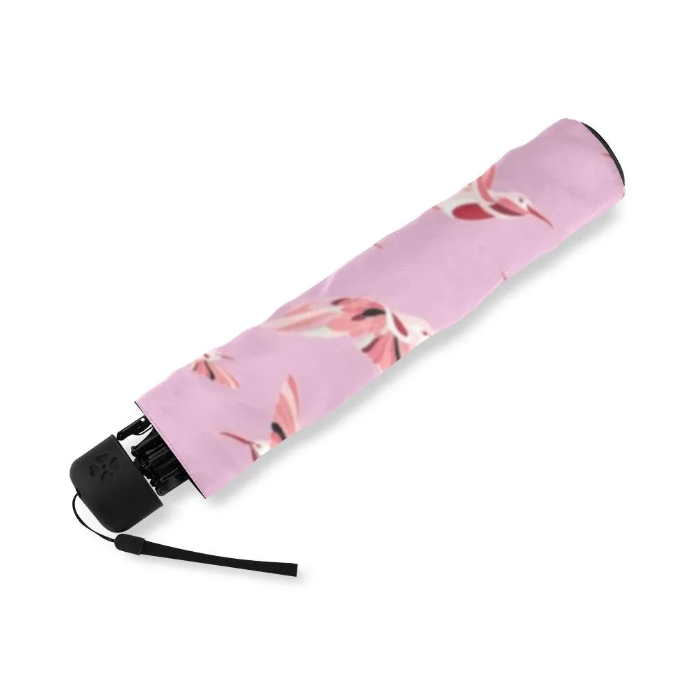 Strawberry Pink Foldable Umbrella
