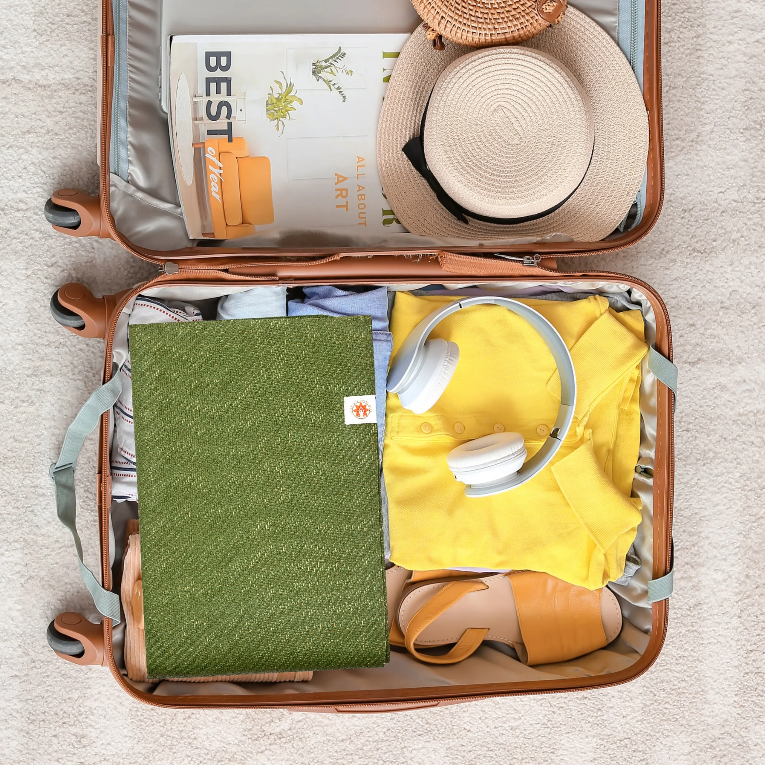 Sustainable Non-Slip Jute Travel Yoga Mat CompleteGrip™ - 2mm