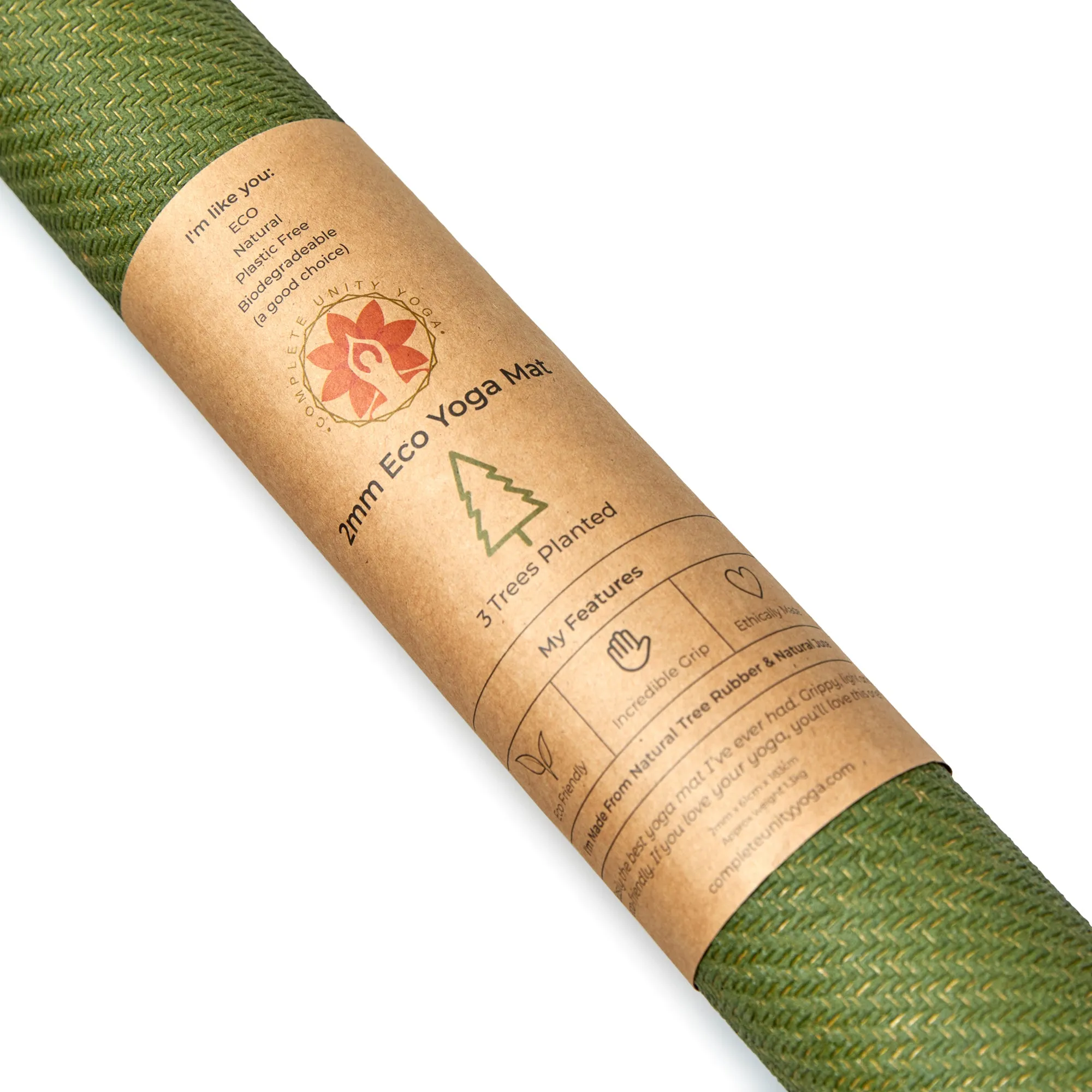 Sustainable Non-Slip Jute Travel Yoga Mat CompleteGrip™ - 2mm