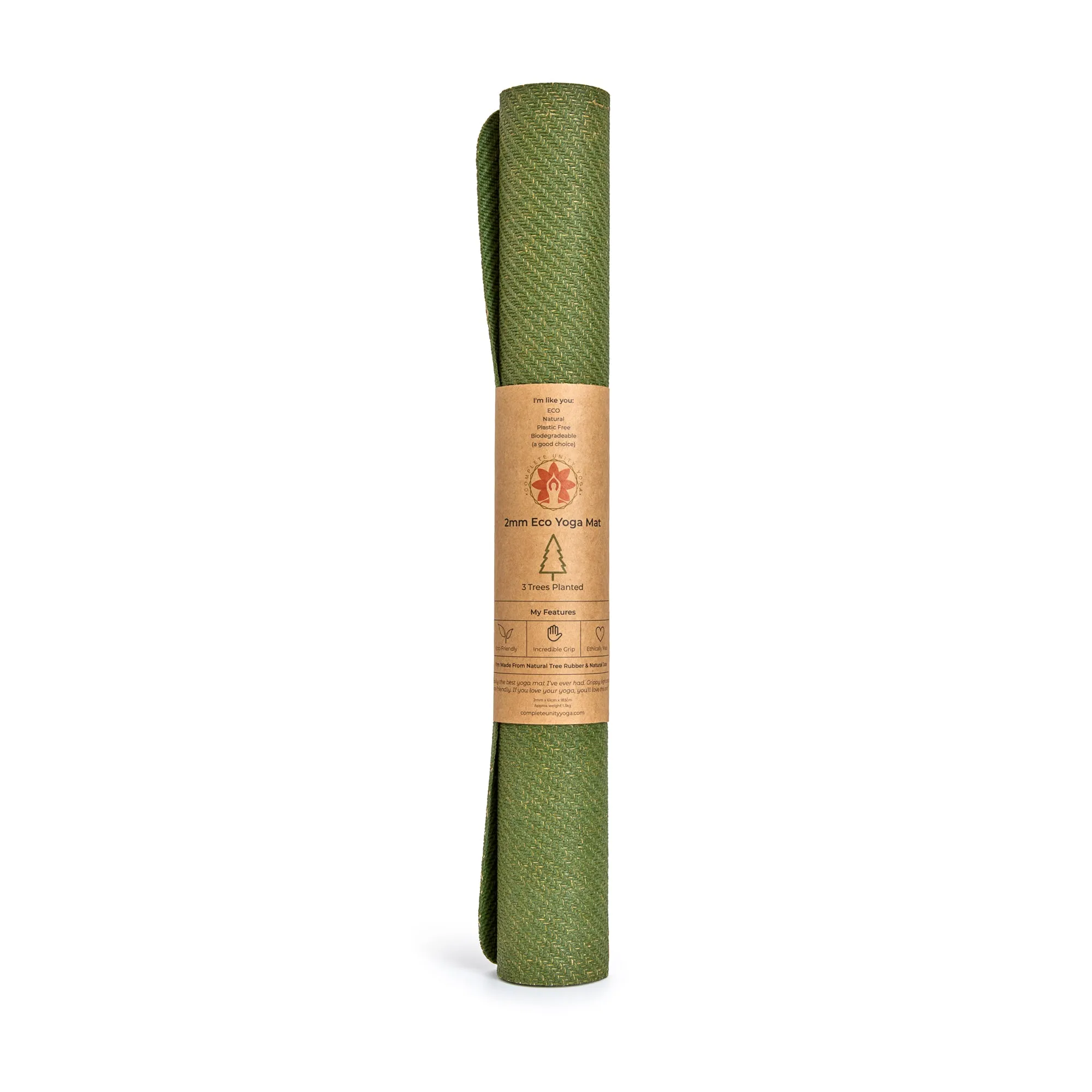 Sustainable Non-Slip Jute Travel Yoga Mat CompleteGrip™ - 2mm
