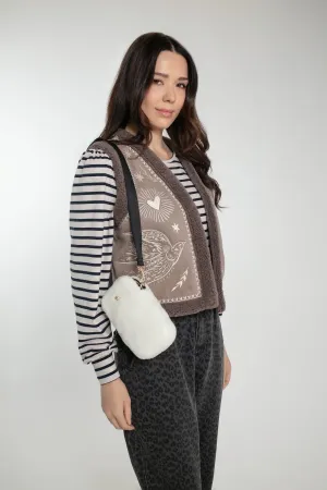 TAYLOR PHONE BAG IN CREAM