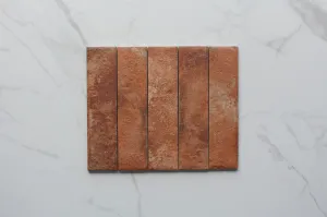 Terracotta Macy Brick Look Tile Matt Porcelain Sample